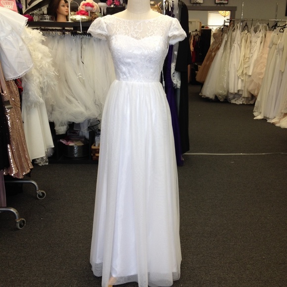 JJs House | Dresses | Nwt Modest White Wedding Gown | Poshmark